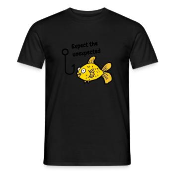Angeln Fischer Fischen Angler Geschenk Fischerei - Männer T-Shirt - Schwarz - Vorne - AI Model Male 178 light (178cm)