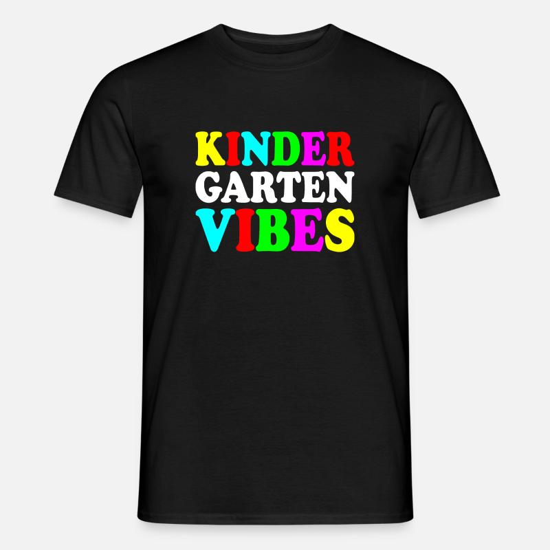 kindergarten vibes - Männer T-Shirt - Schwarz