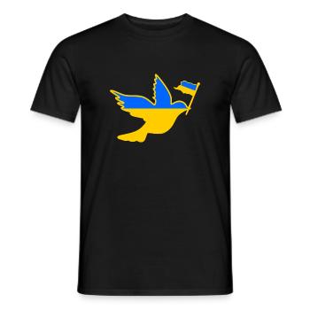 Ukraine - Männer T-Shirt - Schwarz - Vorne - AI Model Male 178 light (178cm)