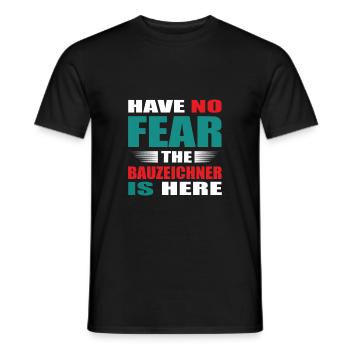 N’ayez crainte, le Bauzeichner est là Tenue - T-shirt homme - noir - Devant - AI Model Male 178 light (178cm)