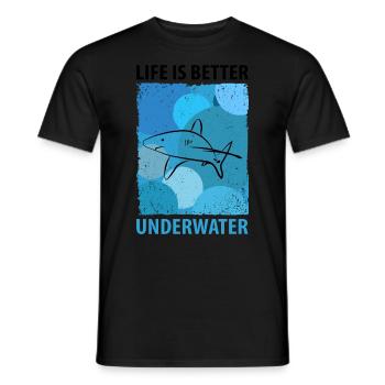 Shark Shark Megalodon Whale Shark Hammerhead Sharks - Men's T-Shirt - black - Front - AI Model Male 178 light (178cm)