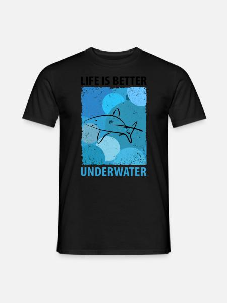 Requin Requin Mégalodon Baleine Requin Marteau Requins - T-shirt homme - noir