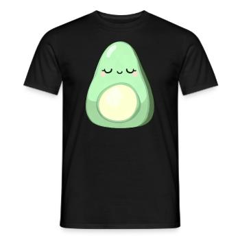 Chillende Avocado - Männer T-Shirt - Schwarz - Vorne - AI Model Male 178 light (178cm)