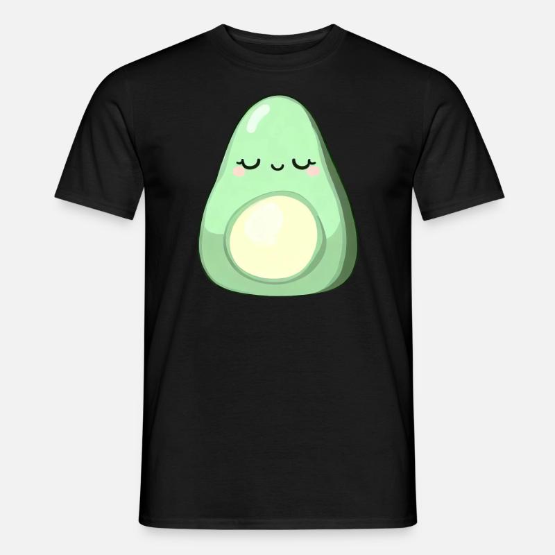 Chillende Avocado - Männer T-Shirt - Schwarz