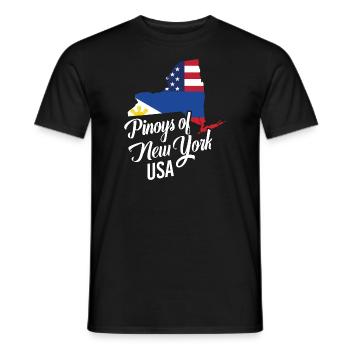 Les Philippins de New York conçoivent pour les fiers Fil-Ams - T-shirt homme - noir - Devant - AI Model Male 178 light (178cm)