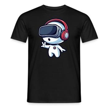 Alien Alien VR Joueur de réalité virtuelle - T-shirt homme - noir - Devant - AI Model Male 178 light (178cm)