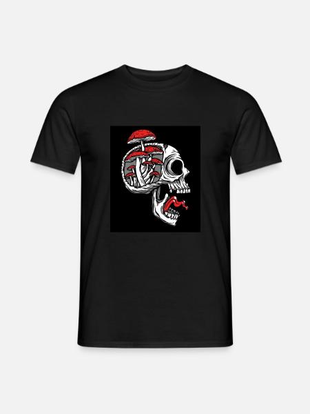 Skullrooms brain - Men's T-Shirt - black