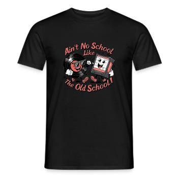 Ain't No School Like the Old School für 80s Fans - Männer T-Shirt - Schwarz - Vorne - AI Model Male 178 light (178cm)
