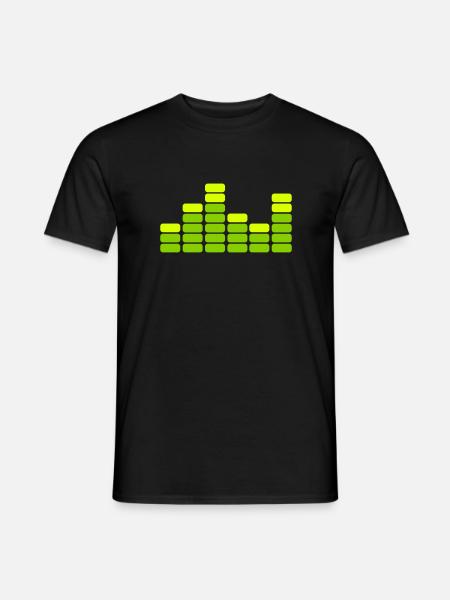 musik - Männer T-Shirt - Schwarz