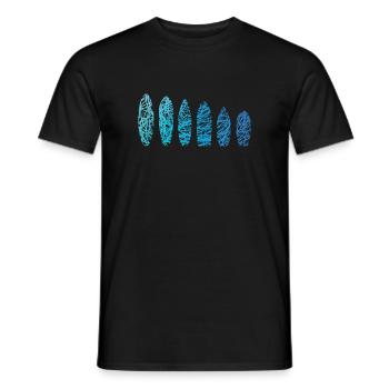 Planches de surf Scribble Surfboard Surfer Surfboard - T-shirt homme - noir - Devant - AI Model Male 178 light (178cm)
