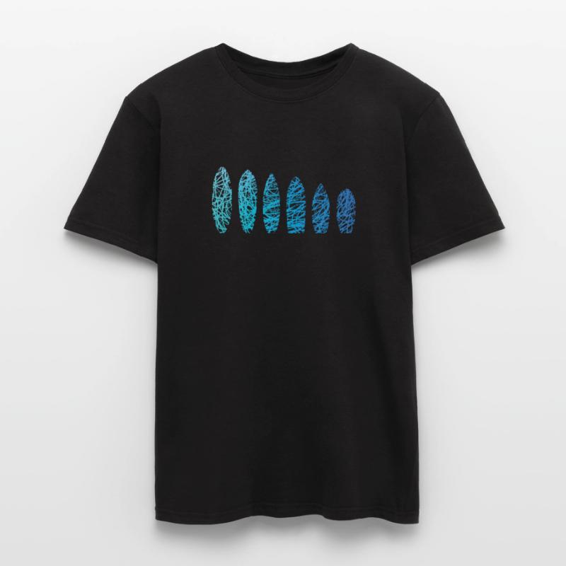 Planches de surf Scribble Surfboard Surfer Surfboard T-shirt homme