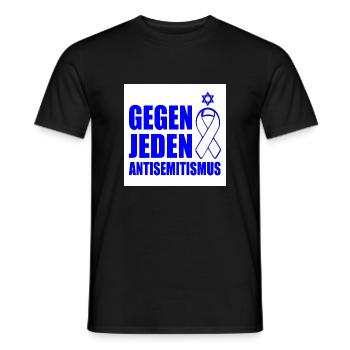 Gegen jeden antisemitismus - Männer T-Shirt - Schwarz - Vorne - AI Model Male 178 light (178cm)