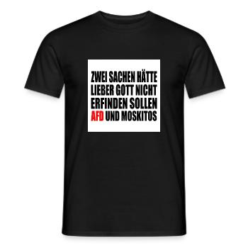Fck afd - Männer T-Shirt - Schwarz - Vorne - AI Model Male 178 light (178cm)