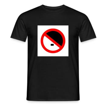 To the right - Men's T-Shirt - black - Front - AI Model Male 178 light (178cm)