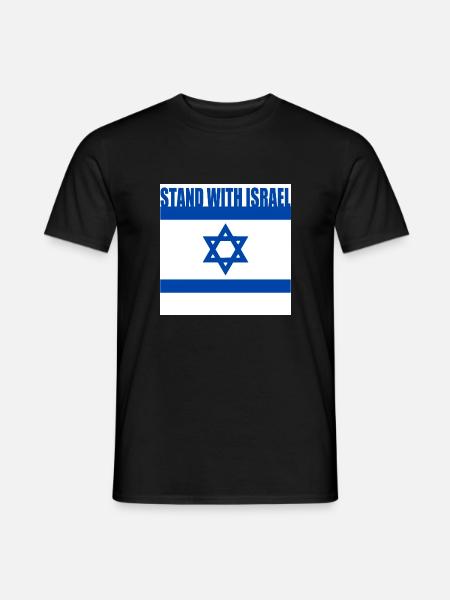 Stand with israel - Men's T-Shirt - black