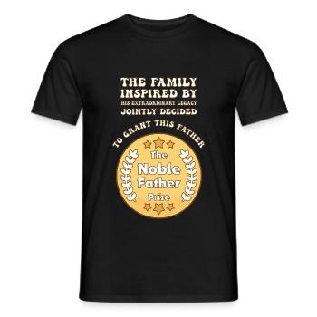 Noble Father Prize - Men's T-Shirt - black - Front - AI Model Male 178 light (178cm)