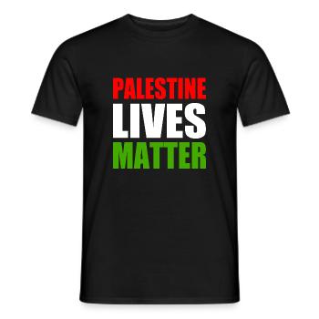 Palestine lives matter - Camiseta hombre - negro - delante - AI Model Male 178 light (178cm)