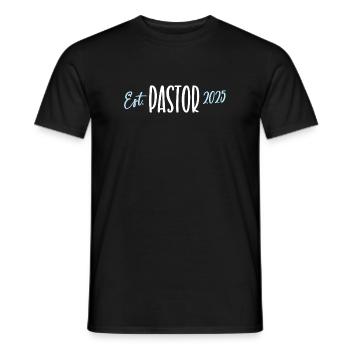 Pastor 2025 Jubiläum Geburtstag Kirche Geistlicher - Männer T-Shirt - Schwarz - Vorne - AI Model Male 178 light (178cm)