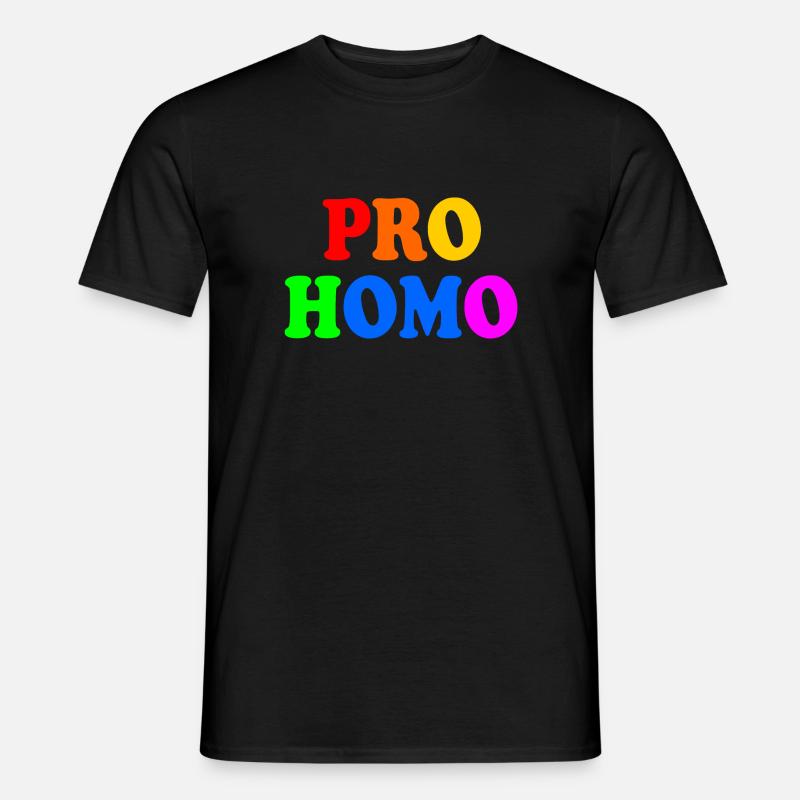 Pro homo - Männer T-Shirt - Schwarz