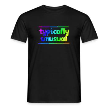 Typiquement inhabituel | | nerd Drôle | être différent - T-shirt homme - noir - Devant - AI Model Male 178 light (178cm)