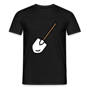 Godet outil jardinage - T-shirt homme - noir - Devant - AI Model Male 178 light (178cm)
