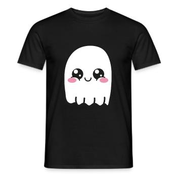 Geist Süß Kawaii - Männer T-Shirt - Schwarz - Vorne - AI Model Male 178 light (178cm)
