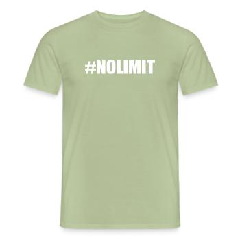 No limit - Men's T-Shirt - sage - Front - AI Model Male 178 light (178cm)