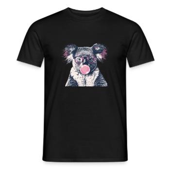 Koala mit Sonnenbrille Bubblegum für einen - Männer T-Shirt - Schwarz - Vorne - AI Model Male 178 light (178cm)