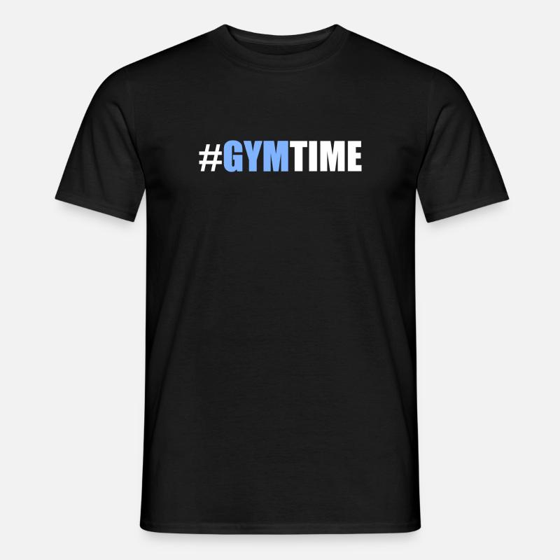 Gym time - Männer T-Shirt - Schwarz