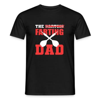 The Fart Father Funny Father Gift - Men's T-Shirt - black - Front - AI Model Male 178 light (178cm)