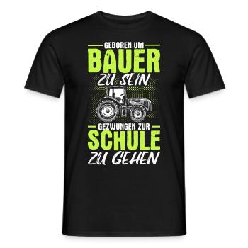 Landwirt Bauer Trecker Traktor Kinder Geschenk - Männer T-Shirt - Schwarz - Vorne - AI Model Male 178 light (178cm)