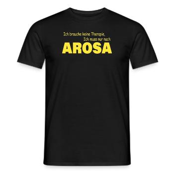 Therapy AROSA - Men's T-Shirt - black - Front - AI Model Male 178 light (178cm)