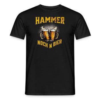Bier...Hammer nochn Bier - Männer T-Shirt - Schwarz - Vorne - AI Model Male 178 light (178cm)