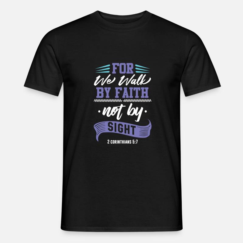 bibel glaube - Männer T-Shirt - Schwarz