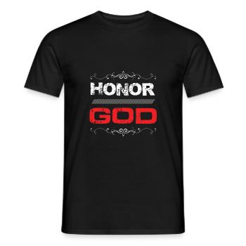 Bible Honoring God - Men's T-Shirt - black - Front - AI Model Male 178 light (178cm)