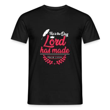 Bible Verse Faith Hope - Men's T-Shirt - black - Front - AI Model Male 178 light (178cm)