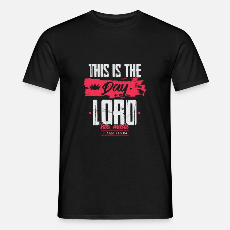 bibelvers lord jesus - Männer T-Shirt - Schwarz