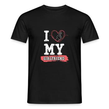 J’aime ma copine - T-shirt homme - noir - Devant - AI Model Male 178 light (178cm)