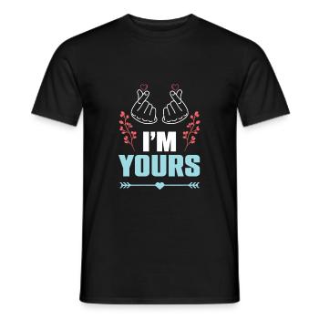 Je vous appartiens couples - T-shirt homme - noir - Devant - AI Model Male 178 light (178cm)