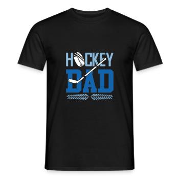 ice hockey dad - Männer T-Shirt - Schwarz - Vorne - AI Model Male 178 light (178cm)