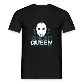 Reine du hockey sur glace - T-shirt homme - noir - Devant - AI Model Male 178 light (178cm)
