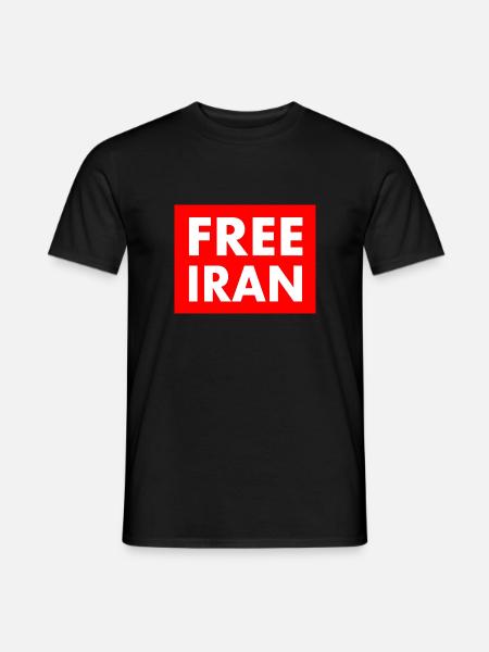 Free iran - Männer T-Shirt - Schwarz