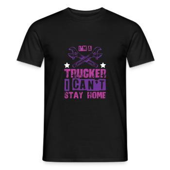 Dicton cool de camionneur - T-shirt homme - noir - Devant - AI Model Male 178 light (178cm)