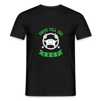 Devis camionneur camion - T-shirt homme - noir - Devant - AI Model Male 178 light (178cm)