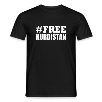 Free Kurdistan - Men's T-Shirt - black - Front - AI Model Male 178 light (178cm)