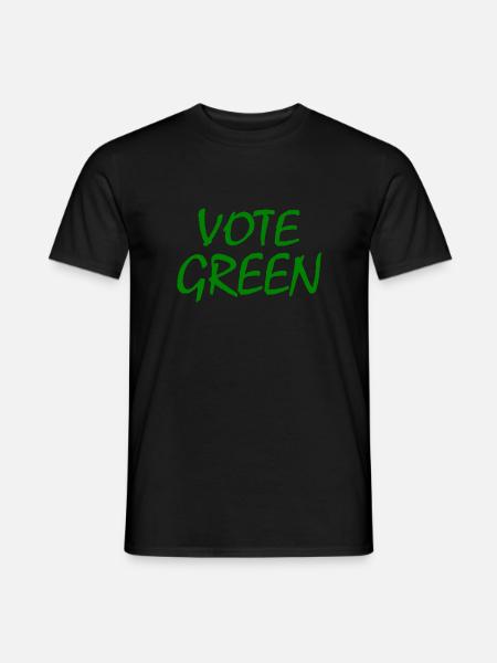 Vote green - Men's T-Shirt - black