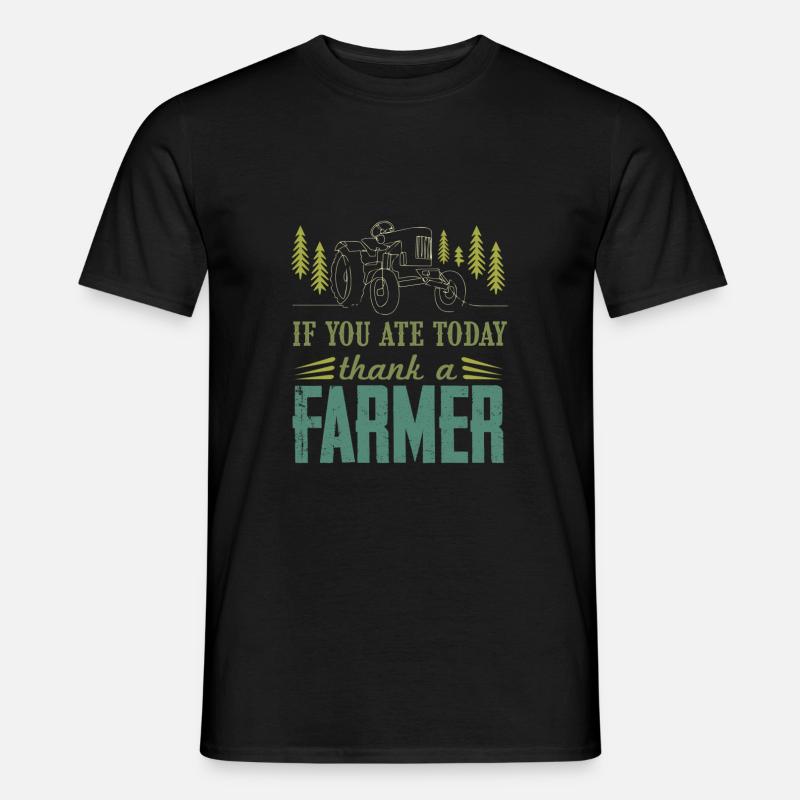bauer farmer - Männer T-Shirt - Schwarz