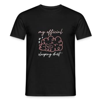 T-shirt de sommeil - T-shirt homme - noir - Devant - AI Model Male 178 light (178cm)