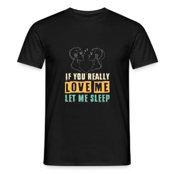 Laisse-moi dormir - T-shirt homme - noir - Devant - AI Model Male 178 light (178cm)