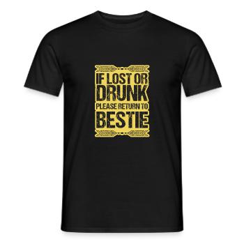 Best friends - Men's T-Shirt - black - Front - AI Model Male 178 light (178cm)